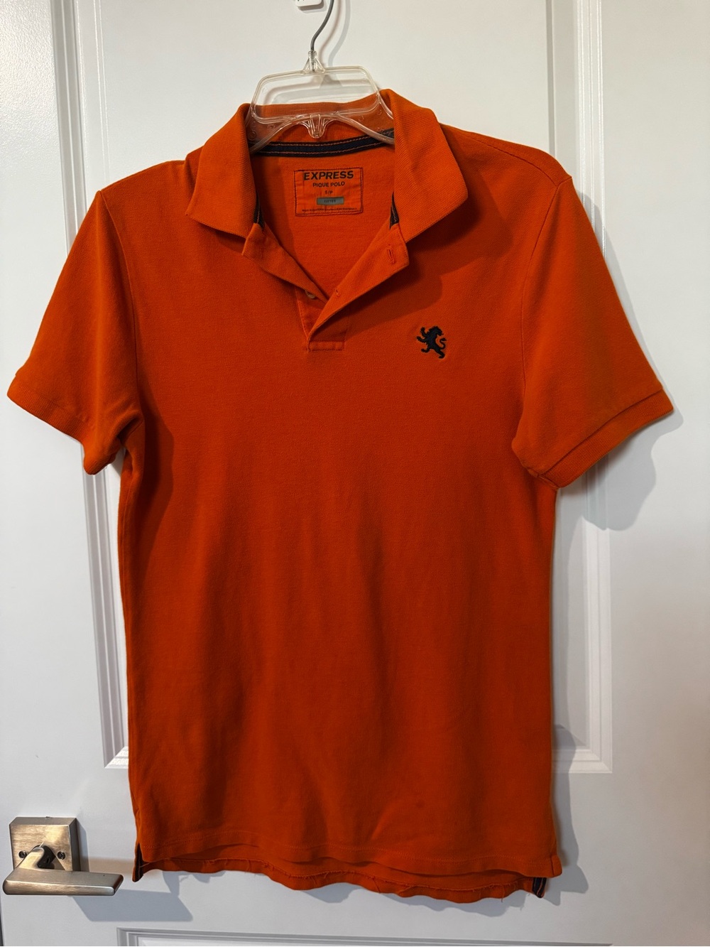 Express Men’s Orange Polo Shirt size S